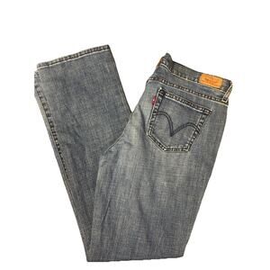 Levi's 505 Sz 10 Blue Denim Jeans Straight Leg 5 Pocket Button Zipper Closure